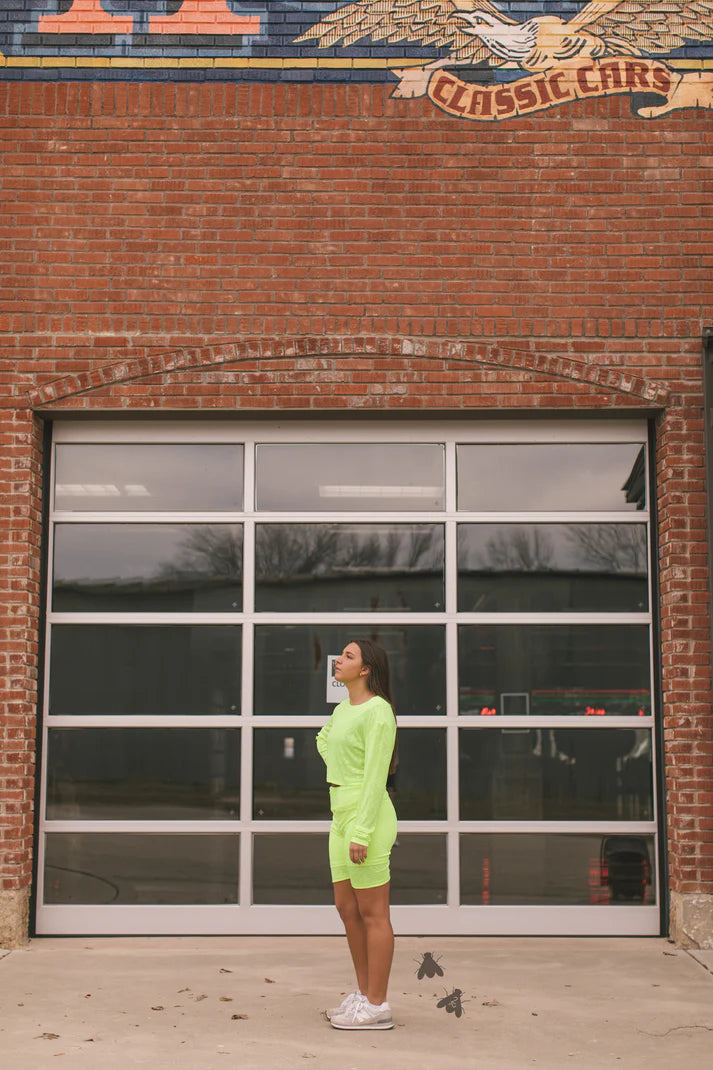 Chillville Biker Shorts * Highlighter